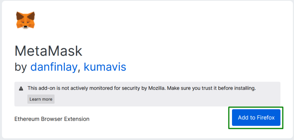 MetaMask Firefox installeren